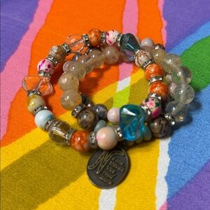 Colorful Beaded Bracelets Set
